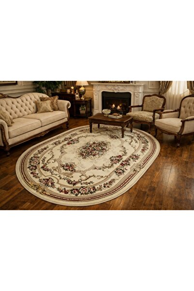 Talis Covor Oval, Lotos, Crem, 150x230 cm, Delta Lotos 574 100