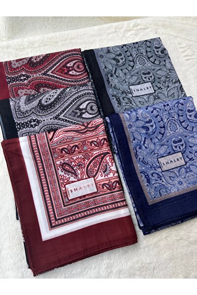 shalby Tesettür Desenli Soft Şal 5 li Set Karışık Desenler