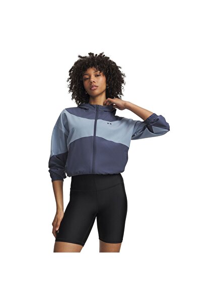 Under Armour Gray Rival Woven Women's Hooded Jacket 6004849