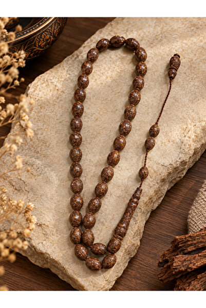 The Magıc of Healıng Cinnamon Prayer Beads 33 Pieces – Stylish Brown Men's Pr...