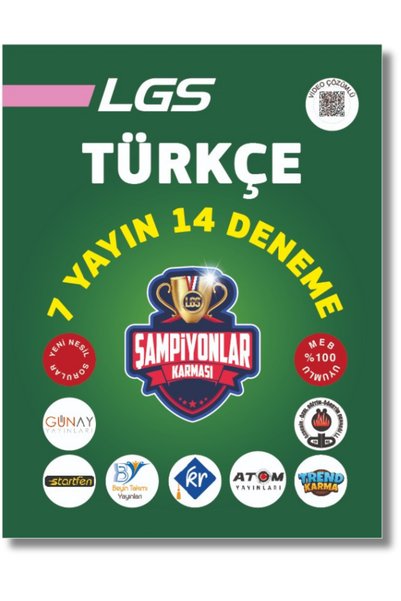 Şampiyonlar Karması 8.Sınıf LGS Türkçe 7 Yayın 14 Deneme