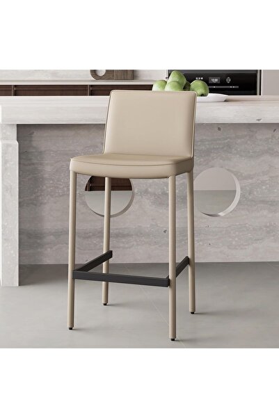 YOUTASTE Σκαμπό μπαρ, 43 x 43 x 91 εκ., OEM, Εργονομική πλάτη, Υποπόδιο, Μετα...