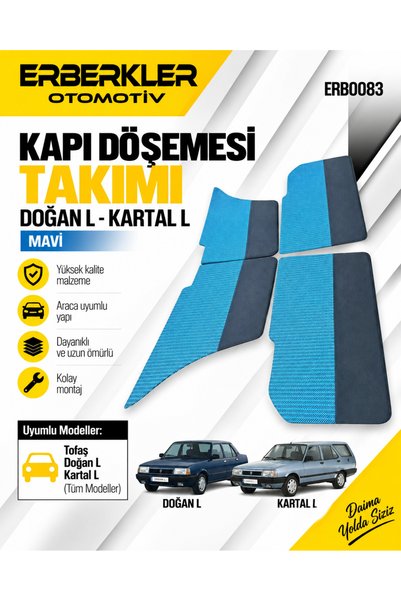 ERBERKLER Kapı Döşemesi Takım Mavi | Doğan Kartal L Sl