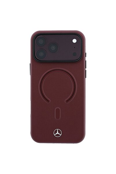 Mercedes Benz Husă din piele 3D MagSafe Mercedes-Benz pentru iPhone 18 Pro Ma...