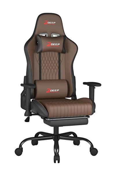 Topscaune Scaun gaming, Pernă lombară cu Masaj vibrator, Suport pentru picioa...