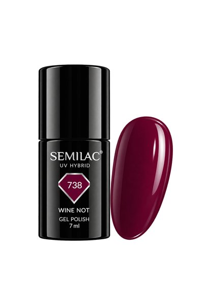 Semilac 738 Cherry Choco Jelly Gloss - Ημιμόνιμο Μαγνητικό Βερνίκι Νυχιών 7ml