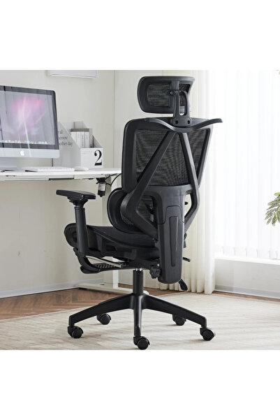 Topscaune Scaun ergonomic, suport lombar dinamic, tetieră 3D, cotiere 3D, ume...
