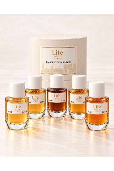 Life scent بكج الأناقة الخماسي من لايف سنت 5 عطور × 15 مل