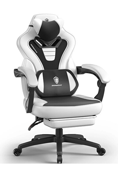 Topscaune DOWINX Scaun gaming, ergonomic, suport lombar cu masaj, Șezut cu Ar...