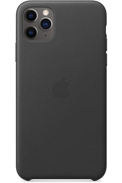 Apple حافظة جلدية (تناسب آيفون 11 برو ماكس) - أسود