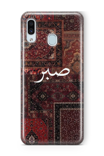 FLAMENKO Samsung Galaxy A20 / A30 Compatible Vintage Carpet Pattern Transpare...
