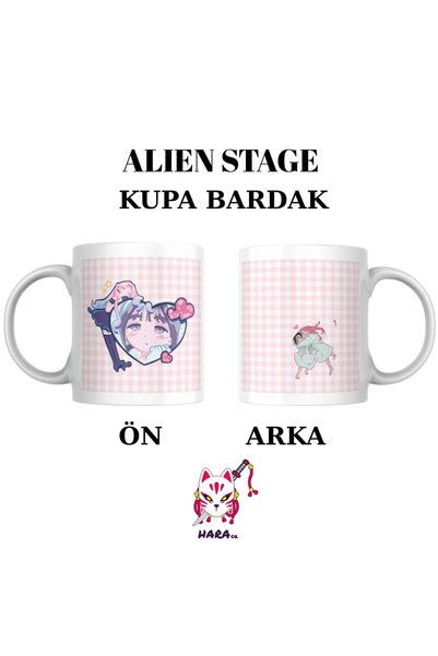 Hara Company Alien Stage Sua ve Mizi Porselen Kupa Bardak