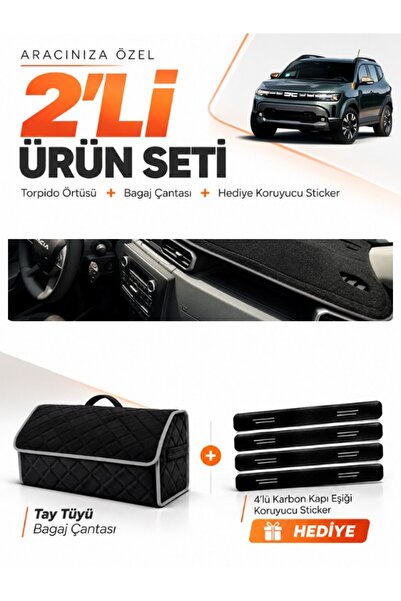 e-biz Daci̇a Duster 3 Generation (2024-2026) Compatible Glove Box Cover + Tha...
