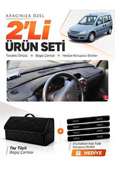 e-biz غطاء صندوق السيارة المتوافق مع OPEL COMBO C (2001-2011) + حقيبة أمتعة م...