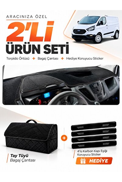 e-biz Ford Transit Custom (2012-2020) Compatible Glove Box Cover + Tay Feathe...