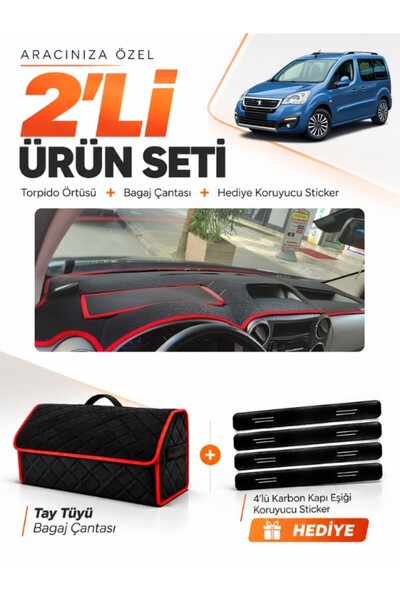 e-biz Peugot Partner Screen-Covered (2008-2017) Compatible Glove Box Cover + ...