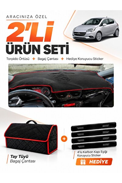 e-biz Opel Corsa E (2013-2019) Compatible Glove Box Cover + Tay Feather Trunk...