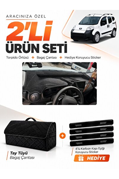 e-biz Glove Box Cover + Thai Feather Trunk Bag Set Compatible with Peugeot Bi...