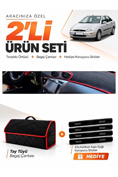 e-biz Ford Focus 1 (1998-2005) Compatible Dashboard Cover + Tay Feather Trunk...