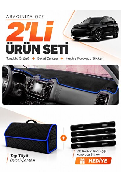 e-biz Citroen C5 Ai̇rcross (2018-2026) Compatible Glove Box Cover + Tay Tüy L...