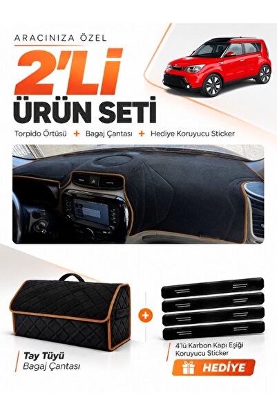 e-biz Kia Soul (2014-2019) Compatible Torpedo Cover + Thai Feather Trunk Bag ...