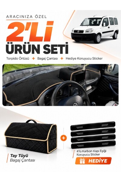 e-biz Fiat Doblo (2000-2008) Large Screen Without Airbags Compatible Glove Bo...