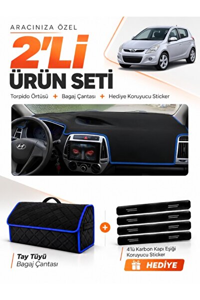 e-biz Hyundai İ20 (2008-2014) Compatible Glove Box Cover + Tay Tüy Luggage Ba...