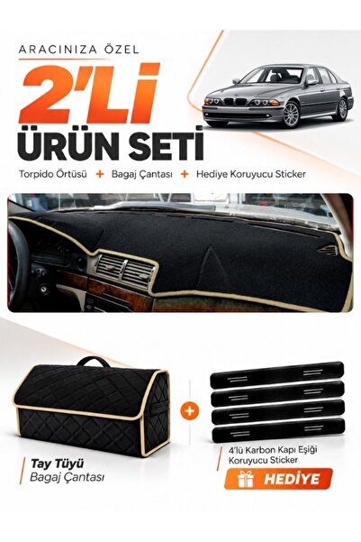 e-biz غطاء توربيدو متوافق مع سيارة BMW E39 (1995-2003) + حقيبة أمتعة من الريش...