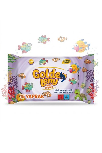 Golden Leny Islak Mendil - Cep Mendili | 1 Adet - 15 Yaprak