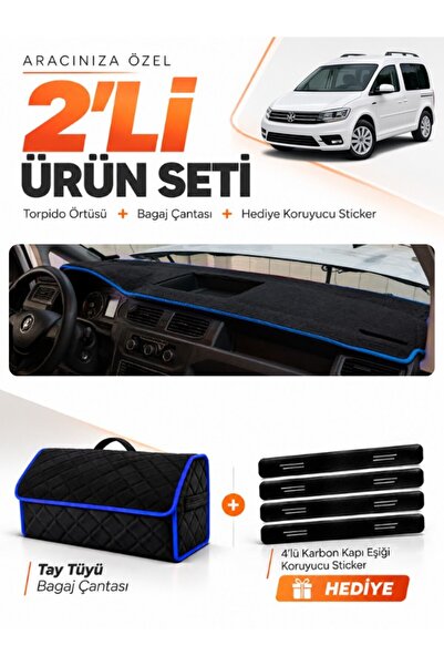 e-biz Volkswagen Caddy (2015-2019) Compatible Dashboard Cover + Tay Feather T...