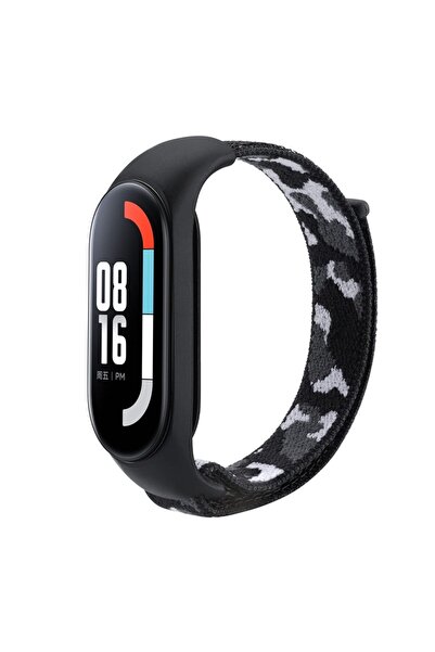 OEM Curea textilă din nailon pentru smartwatch, reglabilă, compatibilă cu Xia...