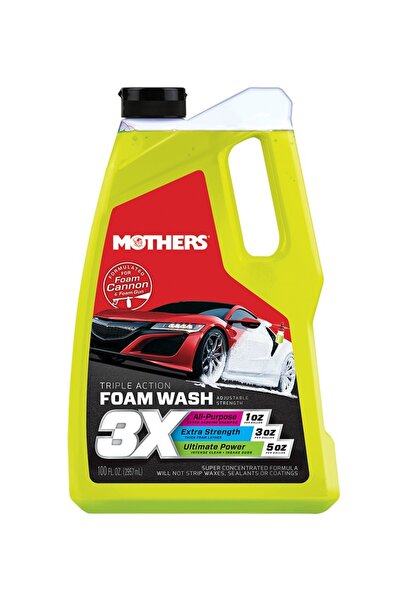 3X Triple Action Foam Wash - Ph Nötr Konsantre Güçlü Ön Yıkama Şampuanı - 2,957 L