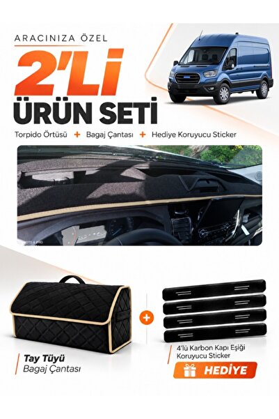 e-biz Ford Transit Type 2 (2020-2025) Compatible Glove Box Cover + Tay Feathe...