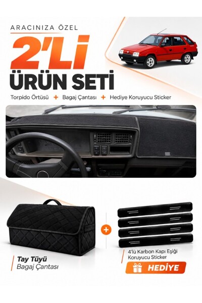 e-biz غطاء صندوق السيارة المتوافق مع SKODA FORMAN (1990-1995) + حقيبة أمتعة م...