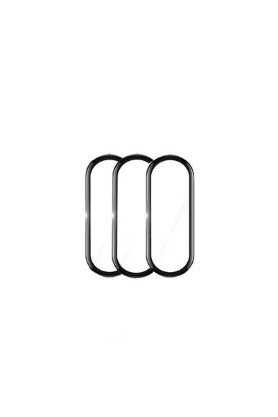 OEM Σετ 3 προστατευτικών μεμβρανών για Xiaomi Mi Band 5/6, TPU, Διαφανές/Μαύρο