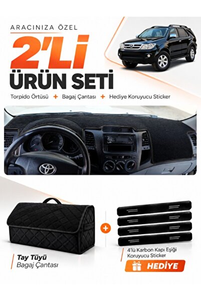 e-biz Toyota Fortuner (2005-2014) Compatible Dashboard Cover + Tay Tüy Luggag...