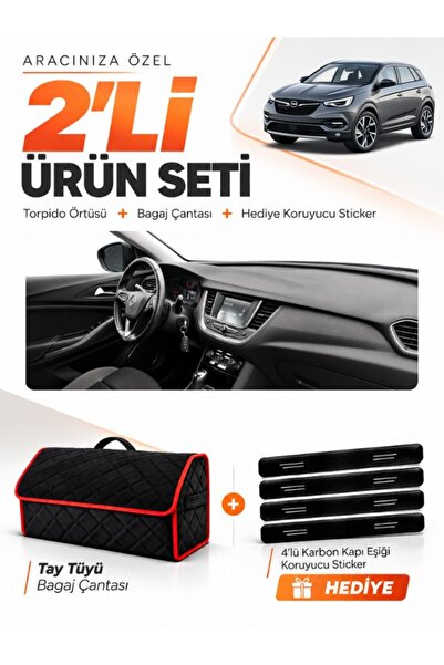 e-biz Opel Grandland X (2017-2020) Compatible Dashboard Cover + Tay Tüyü Lugg...