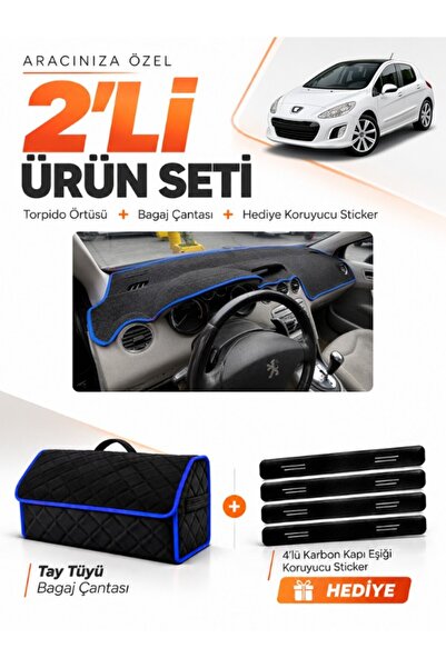 e-biz Peugeot 308 (2008-2014) Compatible Glove Box Cover + Tay Feather Trunk ...