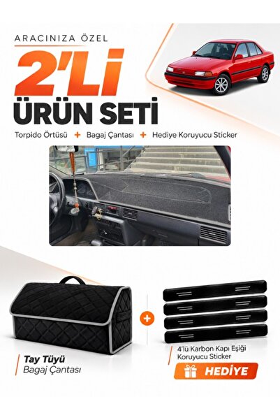 e-biz Mazda 323 Sedan (1991-1995) Compatible Dashboard Cover + Tay Feather Tr...