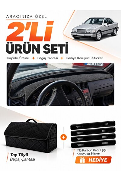 e-biz Mercedes W202 C-Class (1993-2000) Compatible Glove Box Cover + Tay Tüy ...