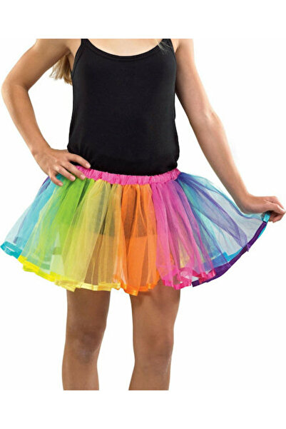 Fun Fashion Πολύχρωμη Καρναβαλική Φούστα 1 τεμάχιο
