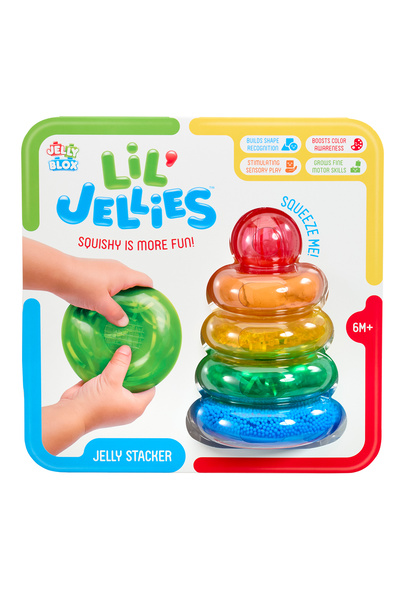 Jelly Blox Αισθητηριακό παιχνίδι στοίβαξης Jelly Stacker Lil' Jellies, 5 τεμά...