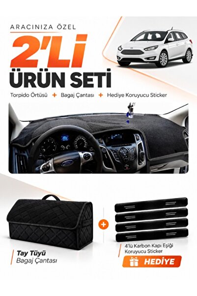 e-biz Ford Focus 3.5 Station Wagon (2014-2018) Compatible Glove Box Cover + T...
