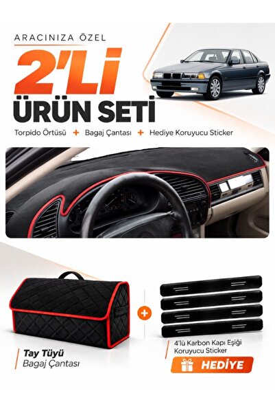 e-biz Bmw E36 (1990-2000) Compatible Dashboard Cover + Thai Feather Trunk Bag...