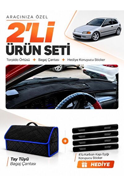 e-biz Honda Civic Eg-Ex-El (1994-2000) Compatible Glove Box Cover + Tay Tüy L...