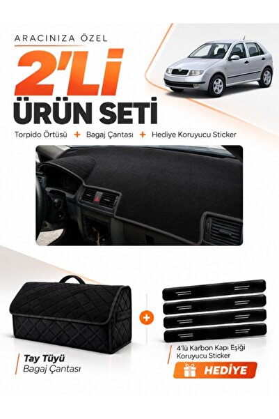 e-biz Skoda Fabia (1999-2006) Compatible Dashboard Cover + Tay Feather Trunk ...