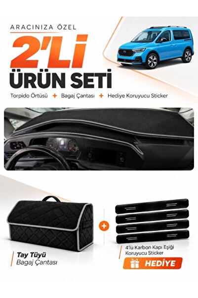 e-biz Ford Tourneo Connect (2023-2026) Compatible Dashboard Cover + Thai Feat...