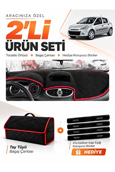 e-biz Renault Clio 3 (2005-2012) Compatible Glove Box Cover + Tay Feather Tru...