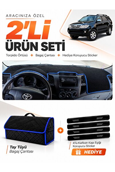 e-biz Toyota Fortuner (2005-2014) Compatible Dashboard Cover + Tay Tüy Luggag...