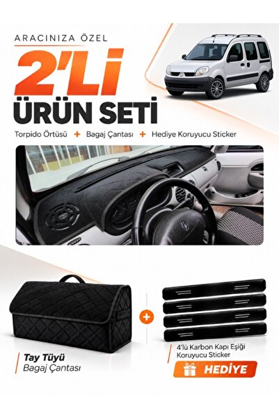 e-biz Renault Kangoo 2 Airbagged (2004-2008) Compatible Glove Box Cover + Tay...
